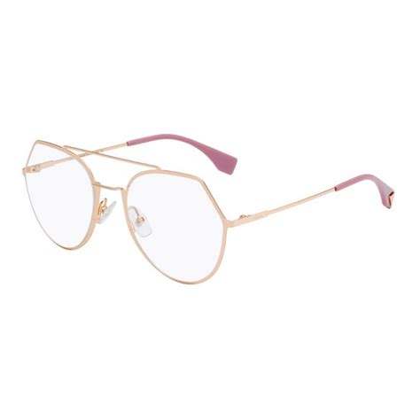 occhiale fendi 0329 colore gold cooper|FENDI FF 0329 DDB Gold Oversized Eyeglasses Frames Made .